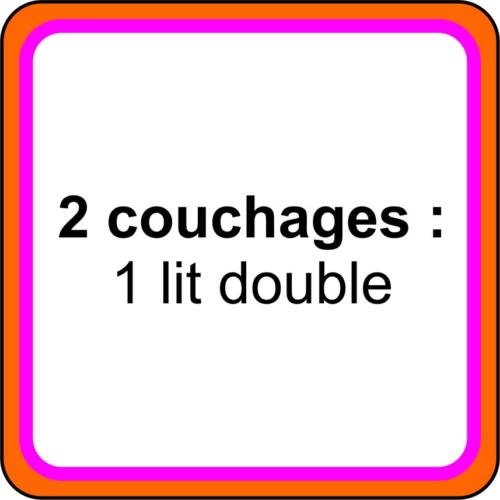 1 icone - 2 couchages