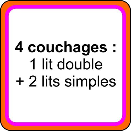 1 icone - 4 couchages